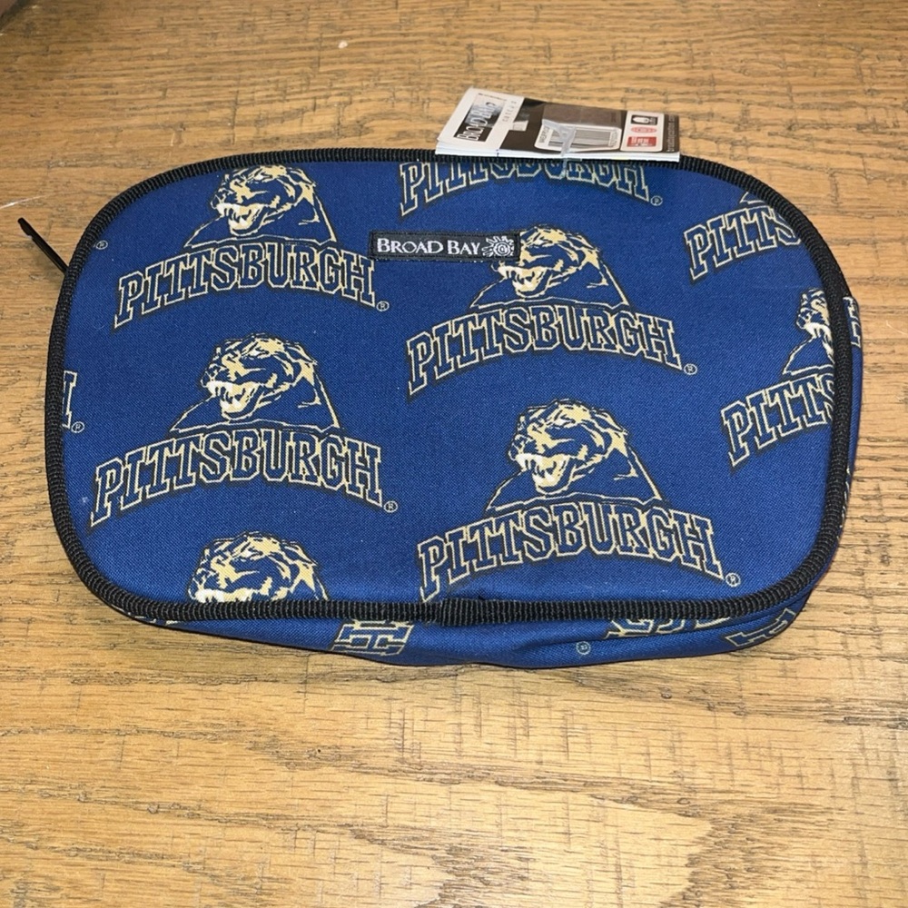 Pitt University Of Pittsburgh Bag - Insulated Zipper Bag - Blue & Gold Panthers